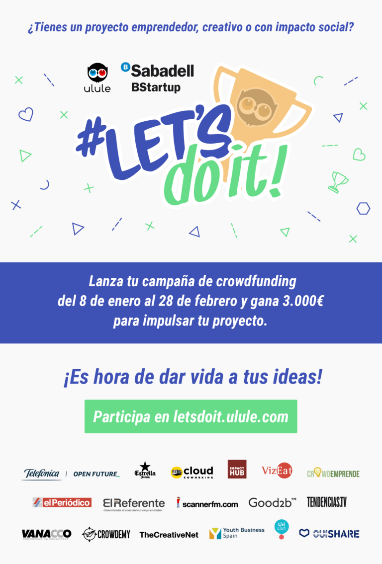 Ulule y BStartup de Banco Sabadell lanzan el reto #letsdoit para impulsar el emprendimiento
