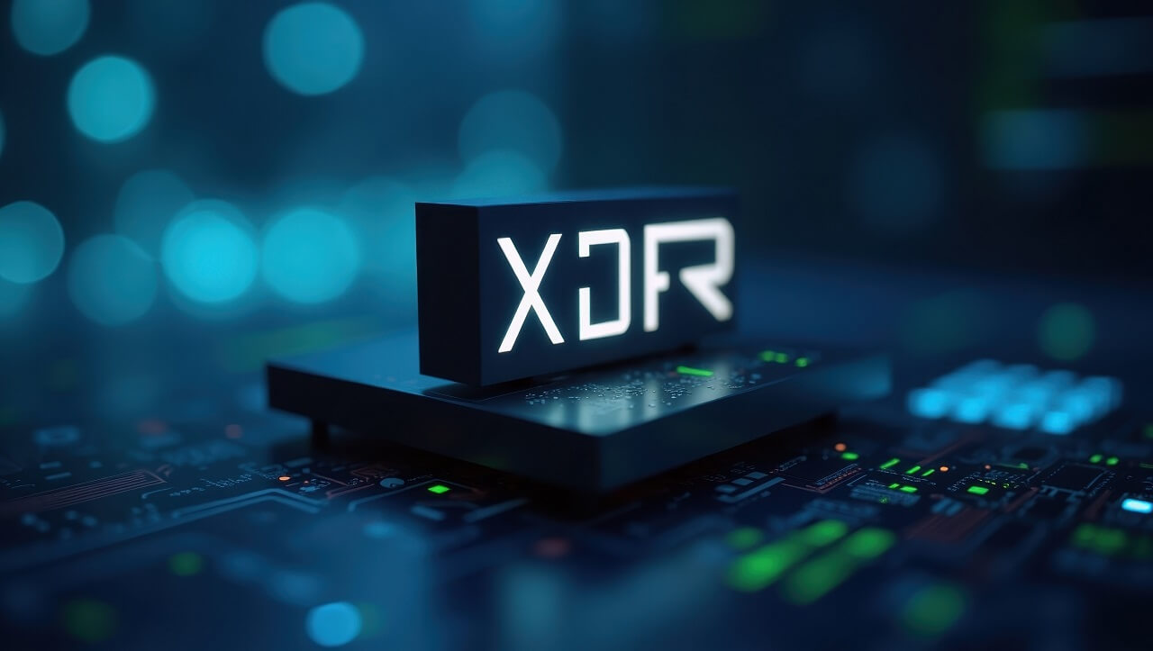 Xdr. Closed circuit phone. Trend product close-up. Closed circuit phone displays single, ominous X, hinting at secrecy and potential isolation.