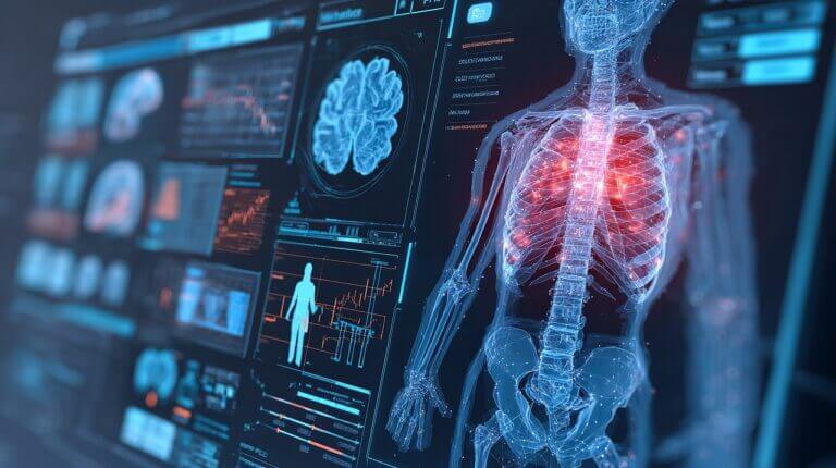 Ai medical healthcare tools concept with advanced technology and deep learning transforming medical research and innovation