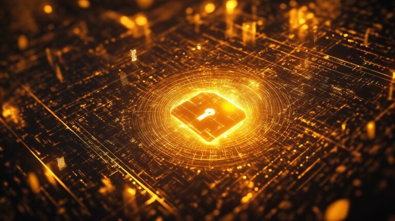 Quantum Cryptography Secure Data Lock: Advanced Digital Security Encryption Concept